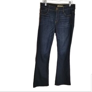 Democracy Jeans Womens 12 33x32 Ab Solution Bootcut Flare Dark Blue Wash Stretch